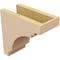 Ekena Millwork 5"W x 10"D x 10"H Classic Pescadero Rough Cedar Woodgrain TimberThane Corbel, Primed Tan CORUR05X10X10PECRCPR - alternate 5